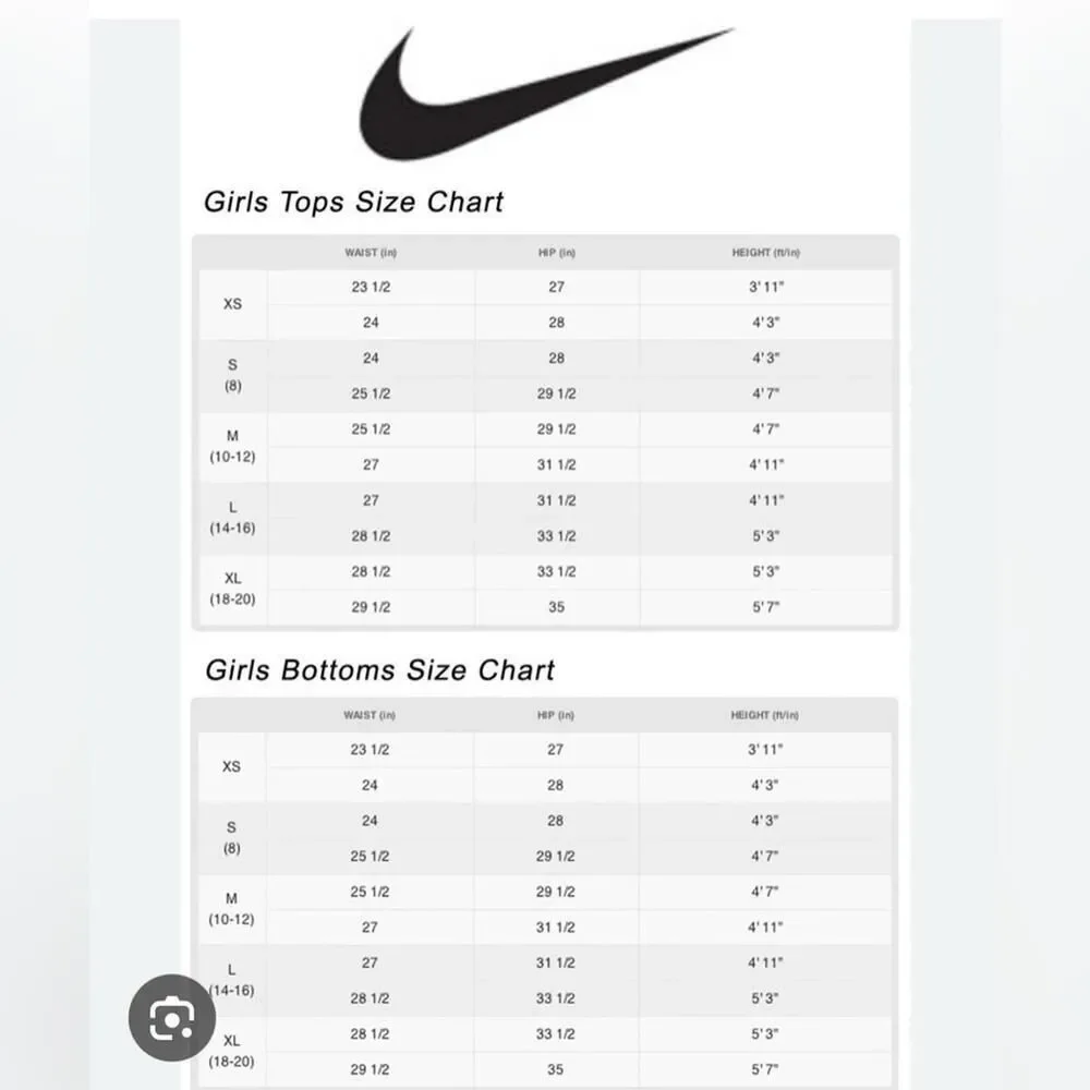 NIKE GIRLS DRI-FIT CHECK LOGO TRAINING T-SHIRT M (10/12)US [COPY]